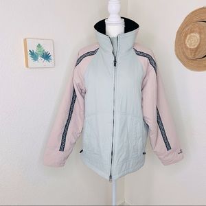 SOLD Body Glove Women's Gray Pink Winter Ski Jacket Size Medium Warm Cozy Nylon